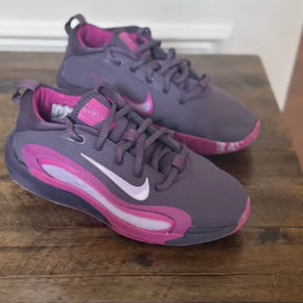 Nike Big Girls’ Purple and Magenta Athletic Shoes